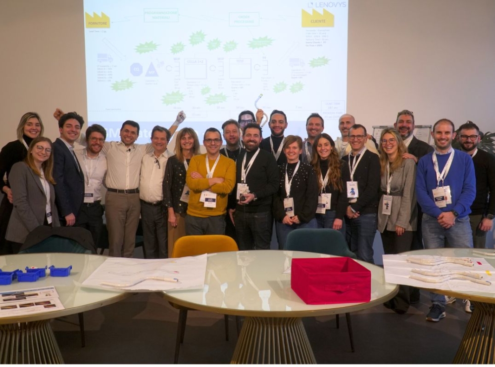 partecipanti della masterclass durante un'esercitazione